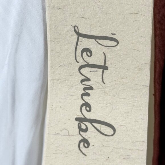 Letmebe Anthropologie XS Halter Maxi Dress Brown & White Colorblock Viscose - Picture 5 of 13